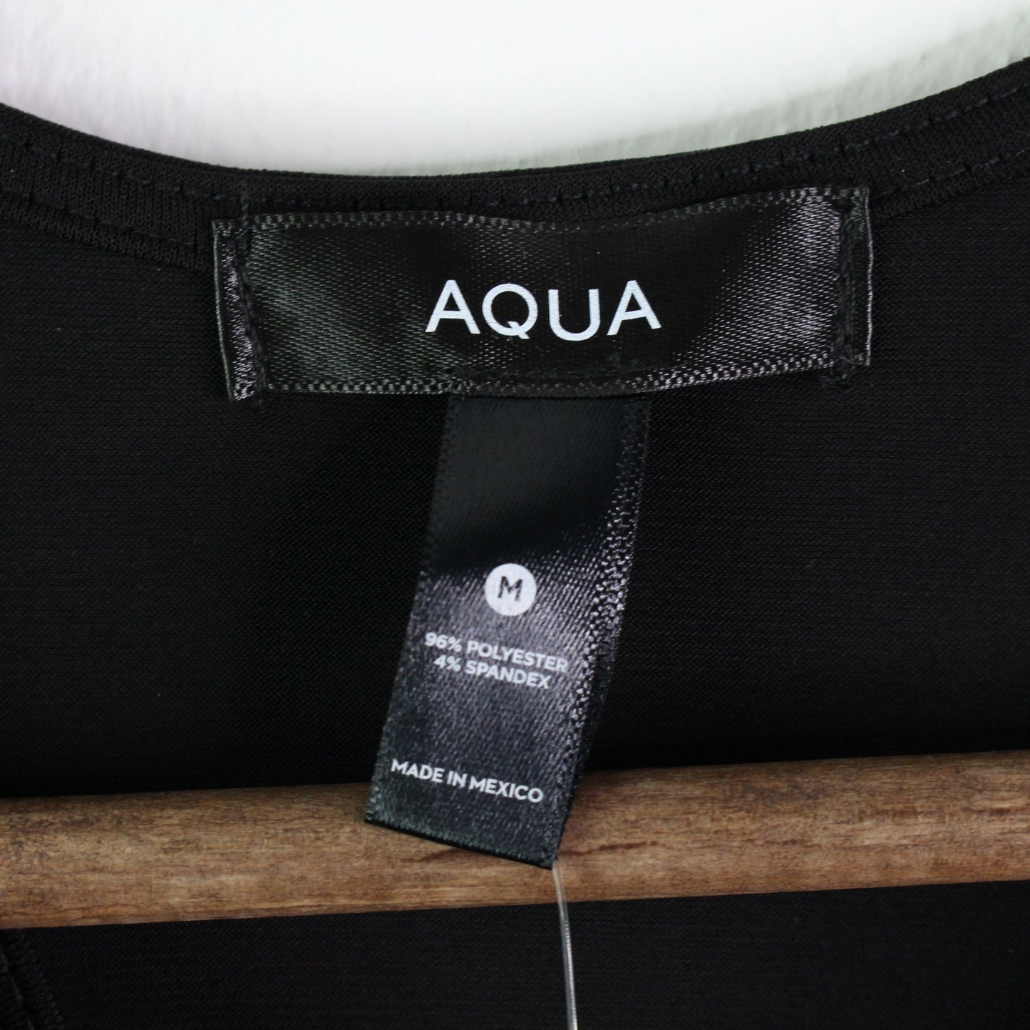 Aqua Racerback Knit Bodysuit Black M