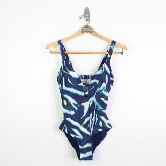 Nip Tuck Donna One-Piece Blue Abstract Print 4