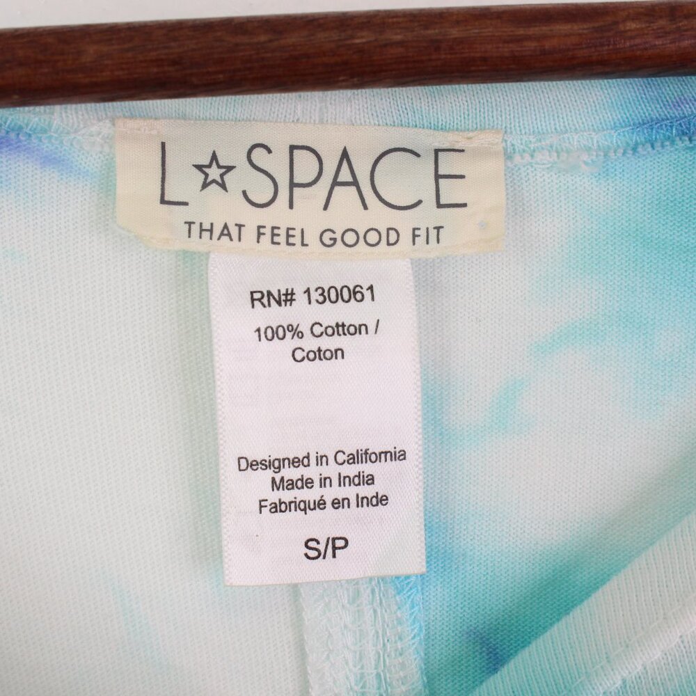 L*Space Beachwood Twist Front Tie Dye Shirt Dress Size S