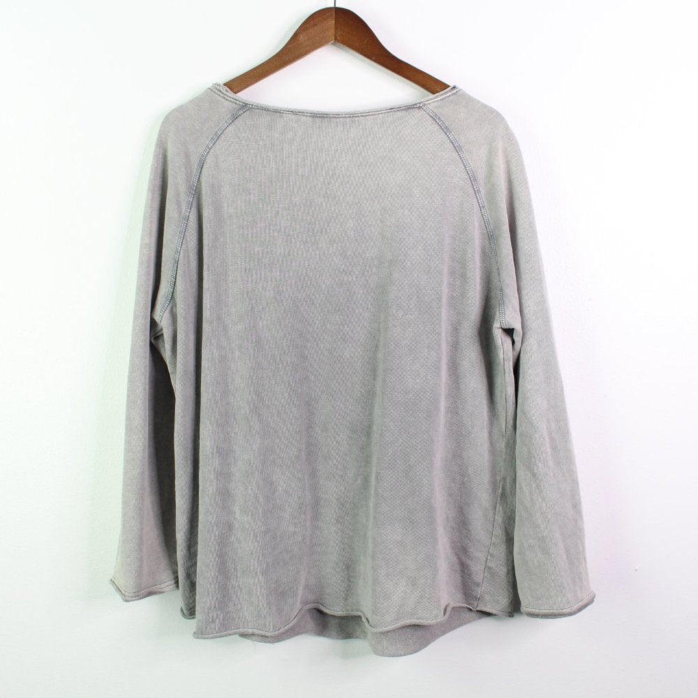 Soft Surroundings Lace Trim Terry Knit Sweater Grey XL – Letter J Clothing