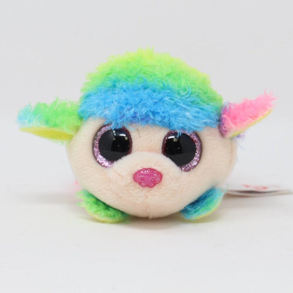 Ty Beanie Boos Tiny "Floral" Rainbow Hair Poodle 4" Mini Plush
